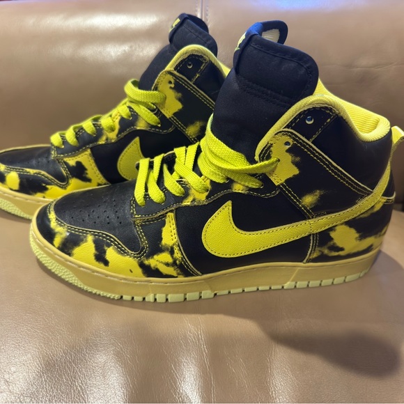 Nike Dunk High 1985 SP Yellow Acid Wash Men’s Size 10 - Picture 2 of 6
